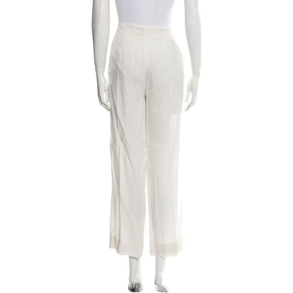 RAQUEL ALLEGRA Off-White Wide Leg Pants 4/6 - Picture 3 of 4